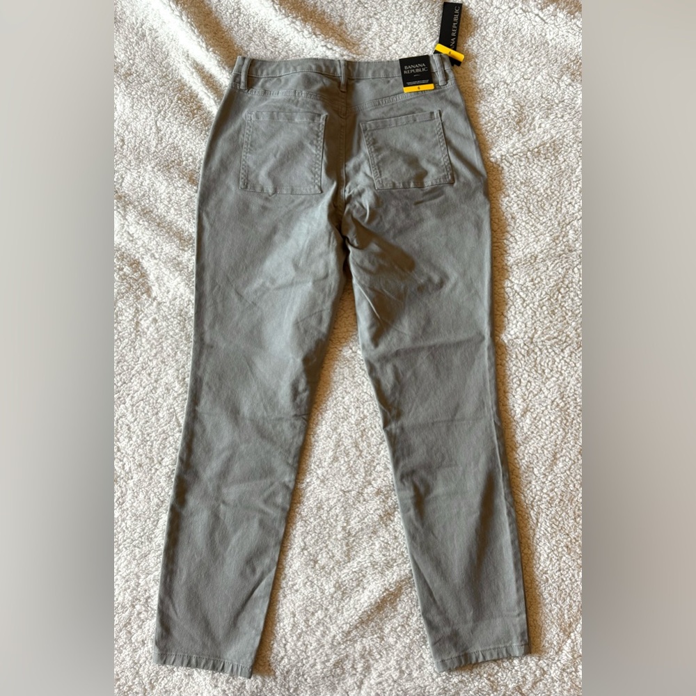 Banana Republic Women’s Gray Cotton Pants / Jeans Size 6 New with Tags - Picture 2 of 6